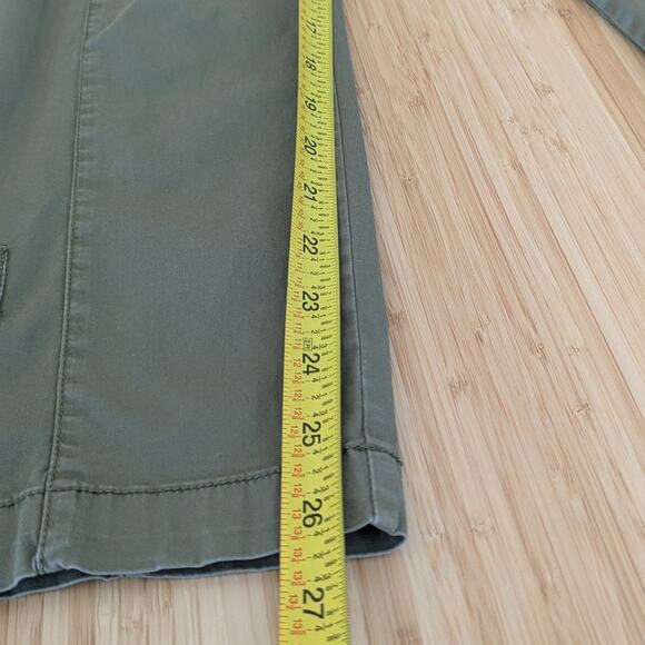 Alex Mill Green Cargo High Waist Cotton Relaxed Tapered Leg Pants, size 4 - Picture 5 of 10